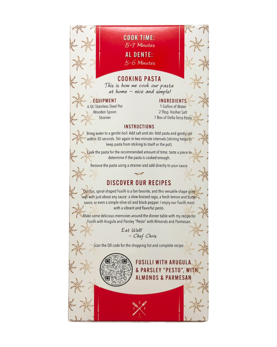 Della Terra 12oz Fusilli Pasta