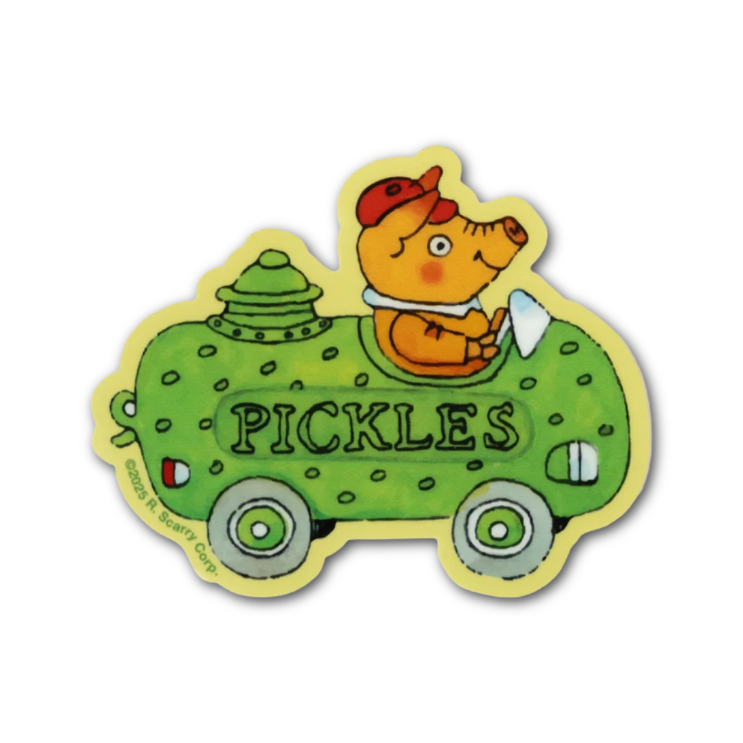 Pickle Car Busy World Richard Scarry Sticker