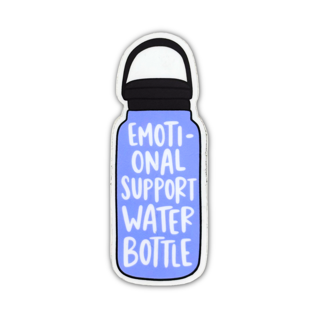 Emotional Support Water Bottle Sticker