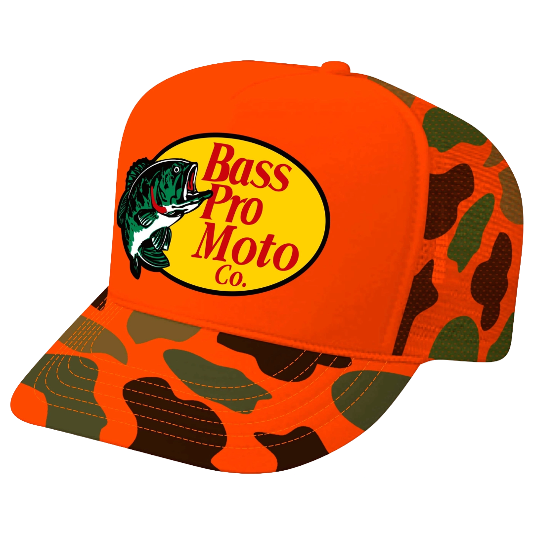 Bass Pro Moto Co Trucker Hat – Ida Red