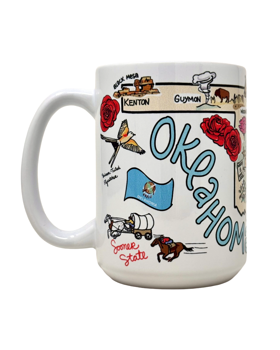Oklahoma Pastel Map Mug