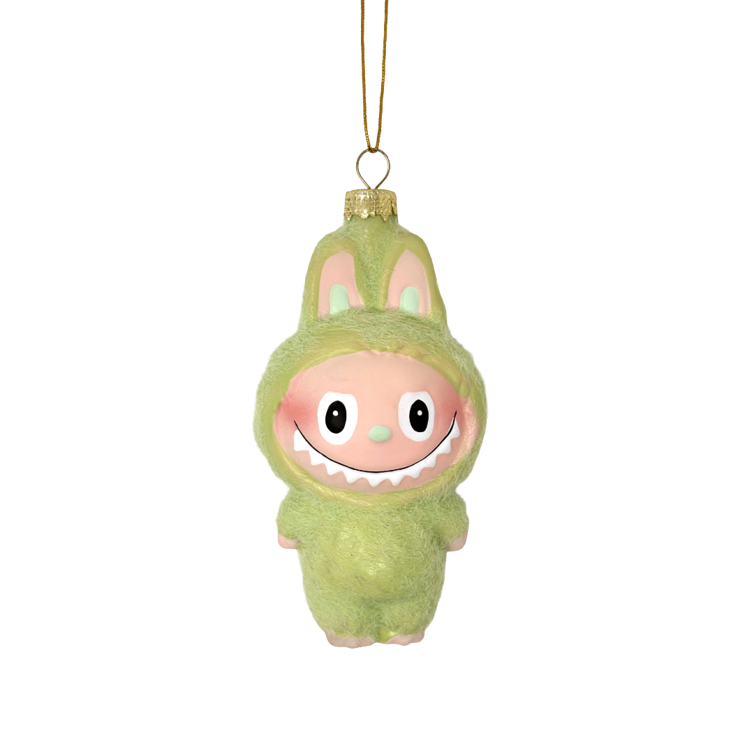 Green Fuzzy Monster Ornament
