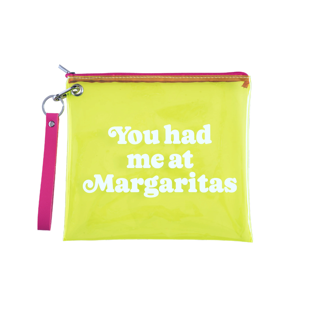 Margaritas Transparent Wristlet Bag