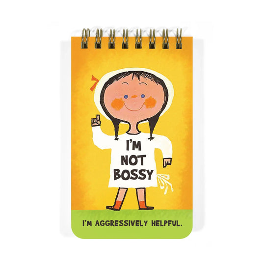 Not Bossy Aggressively Helpful Spiral Notepad