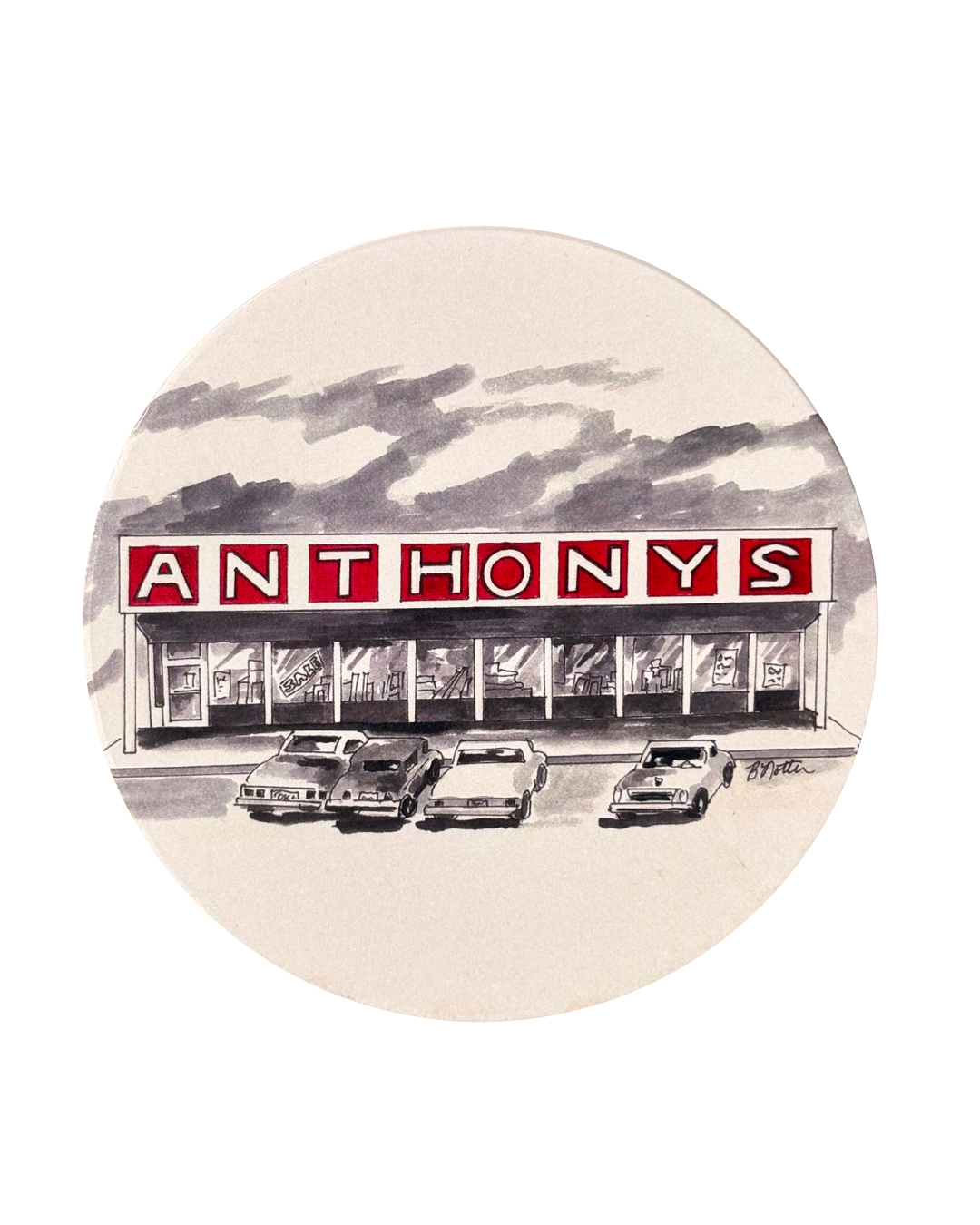 Anthony's Department Store Coaster