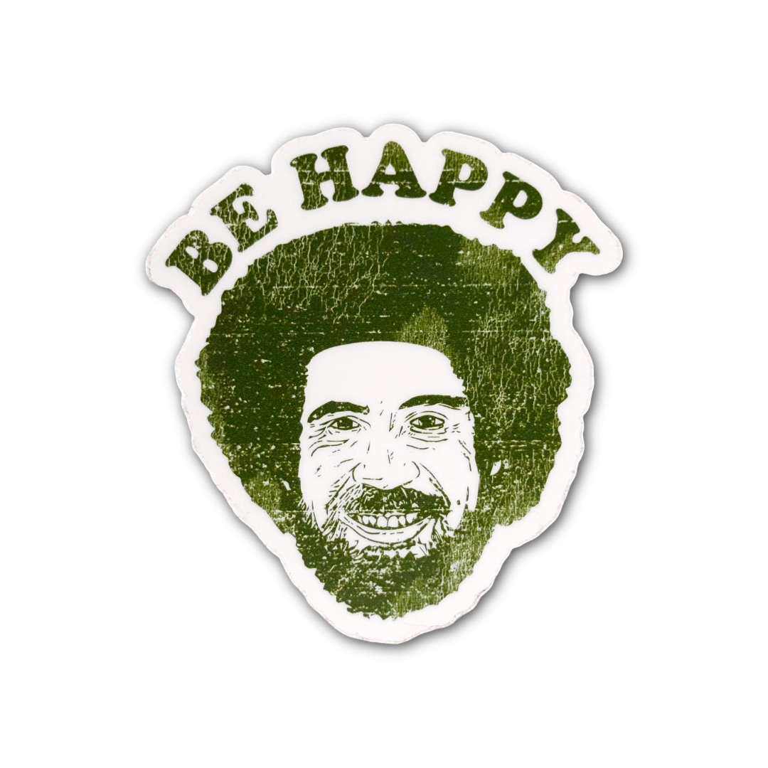 Be Happy Bob Ross Sticker