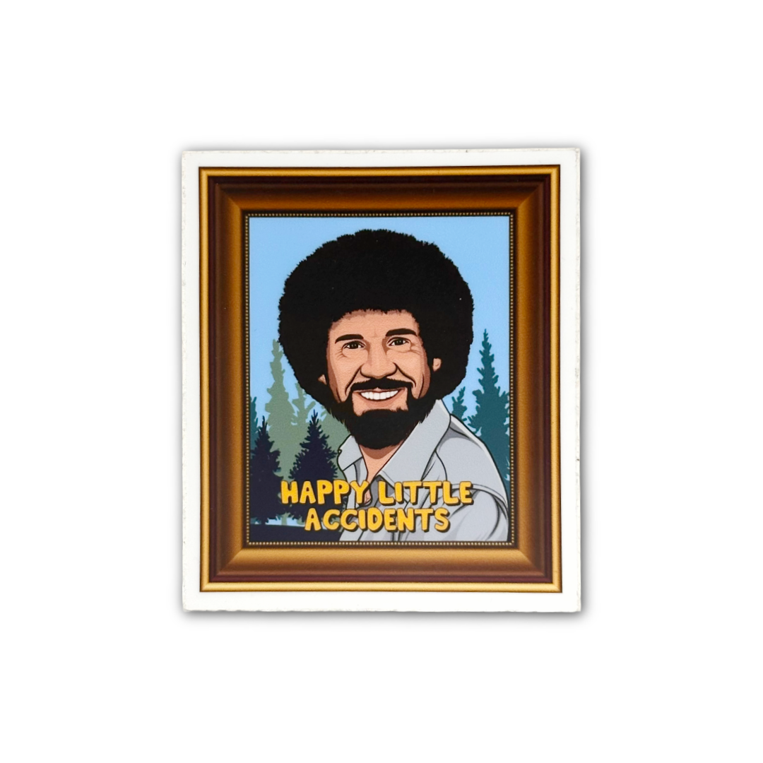 Bob Ross Frame Sticker