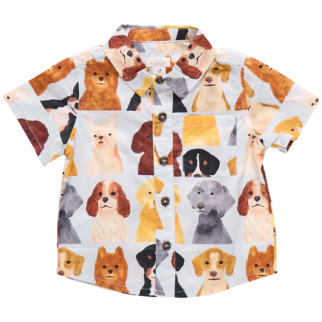 Pink Chicken - Watercolor Dogs Jack Shirt