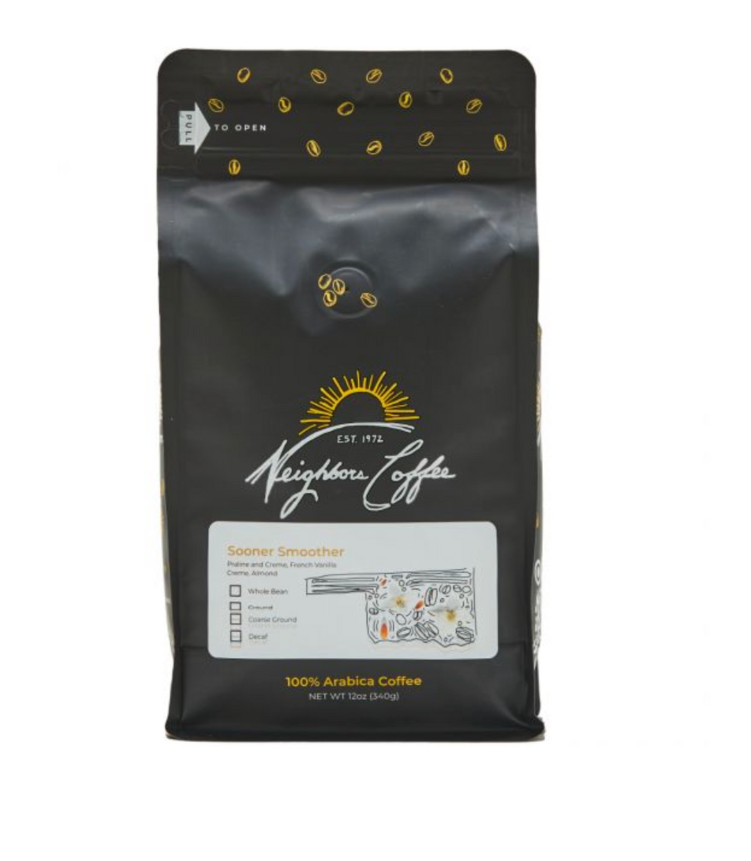 Sooner Smoother 12oz Whole Bean Coffee