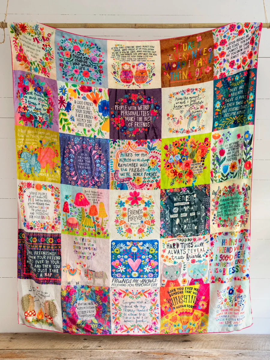 XL Cozy Blanket Friendship - Natural Life