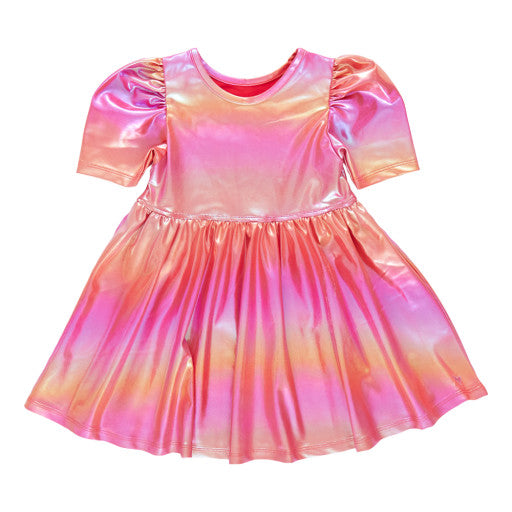 strapless open back dress Pink Chicken