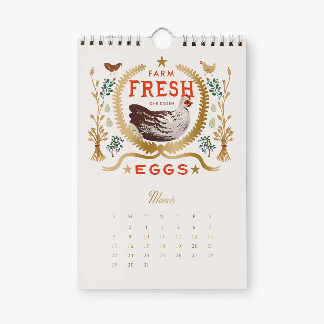 2026 Country Farm Kitchen Calendar