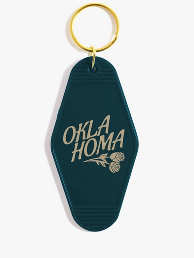 Oklahoma Rose Keychain