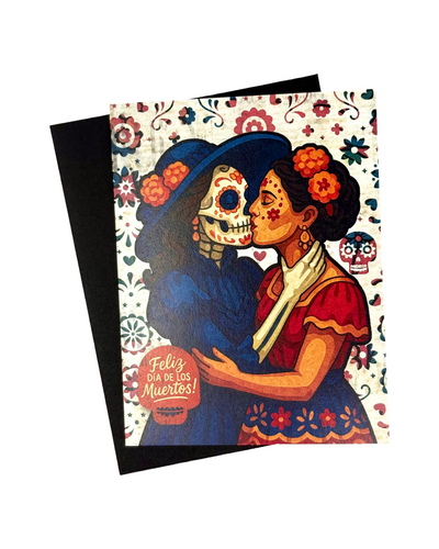 Feliz Dia De Los Muertos Gals Halloween Card