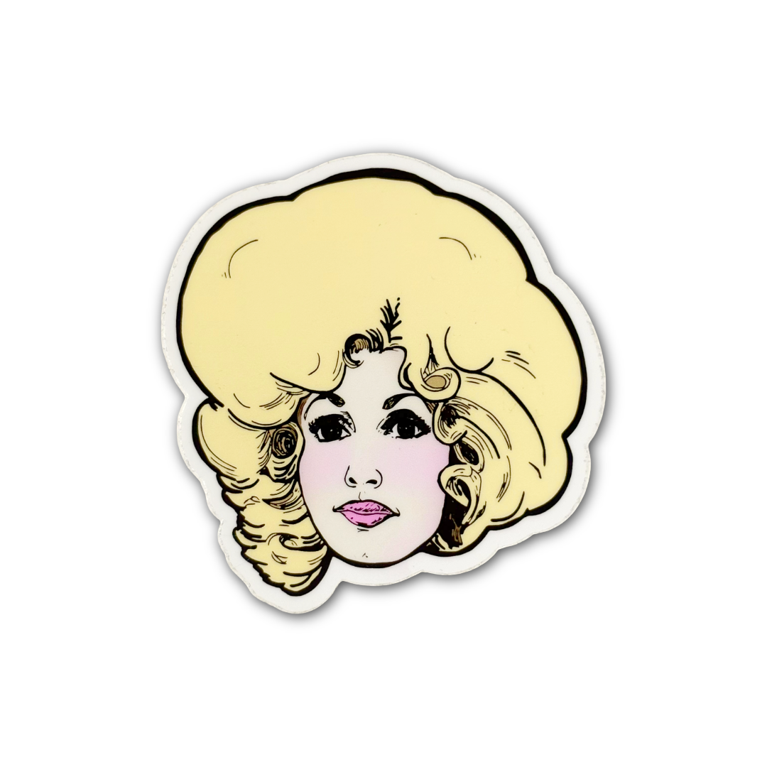 Dolly Has Big Hair 9 to 5 Sticker