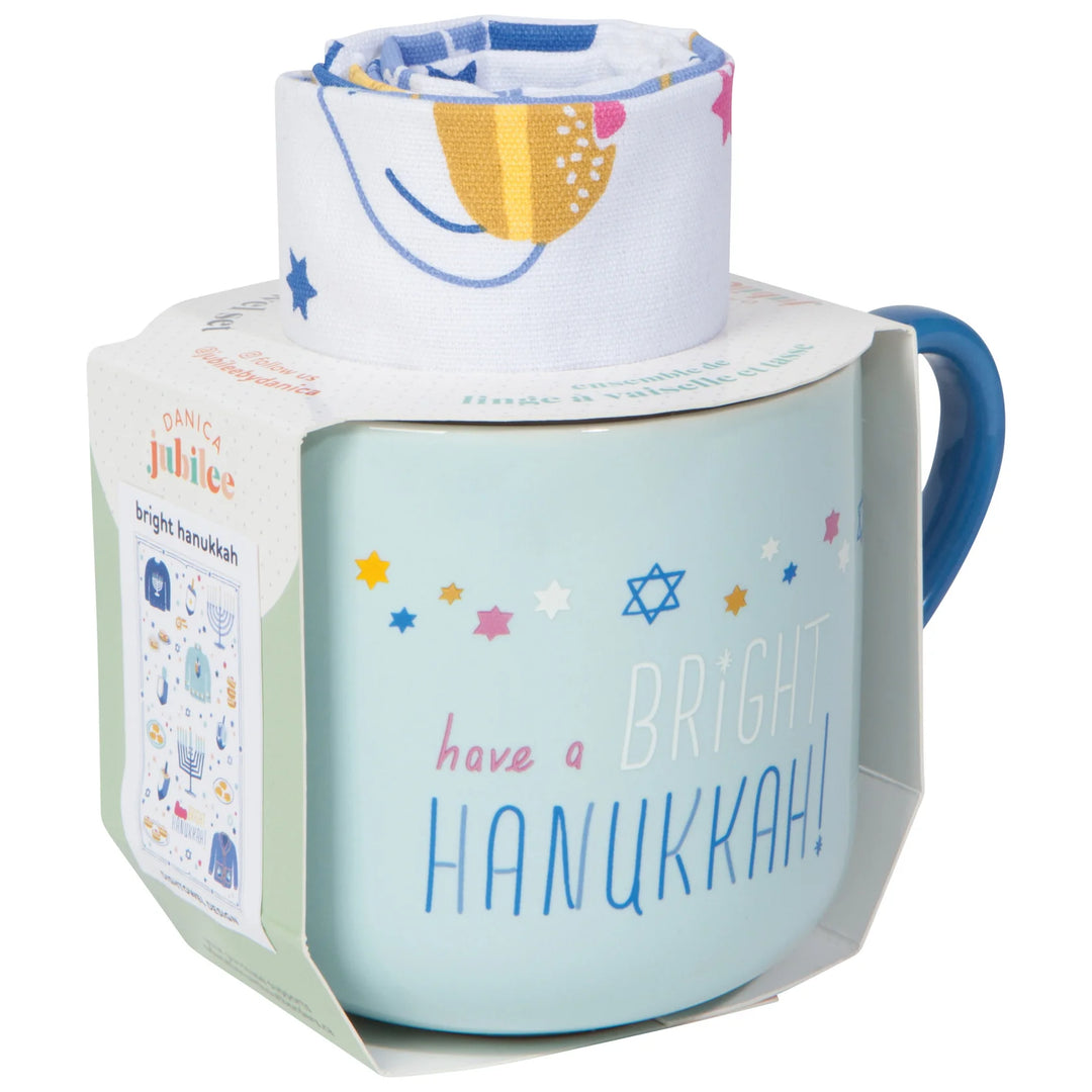 Bright Hanukkah Mug Set