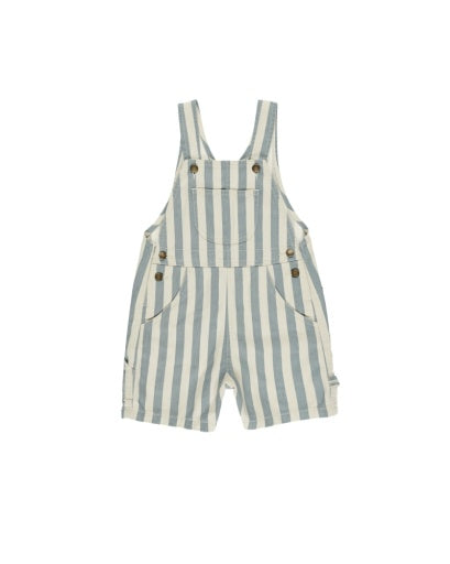 Rylee + Cru - Striped Denim Shortalls