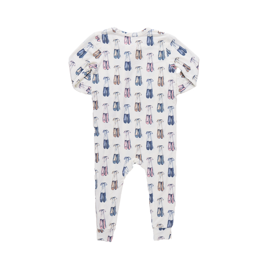 Pink Chicken - Ballet Ruffle Bamboo Romper