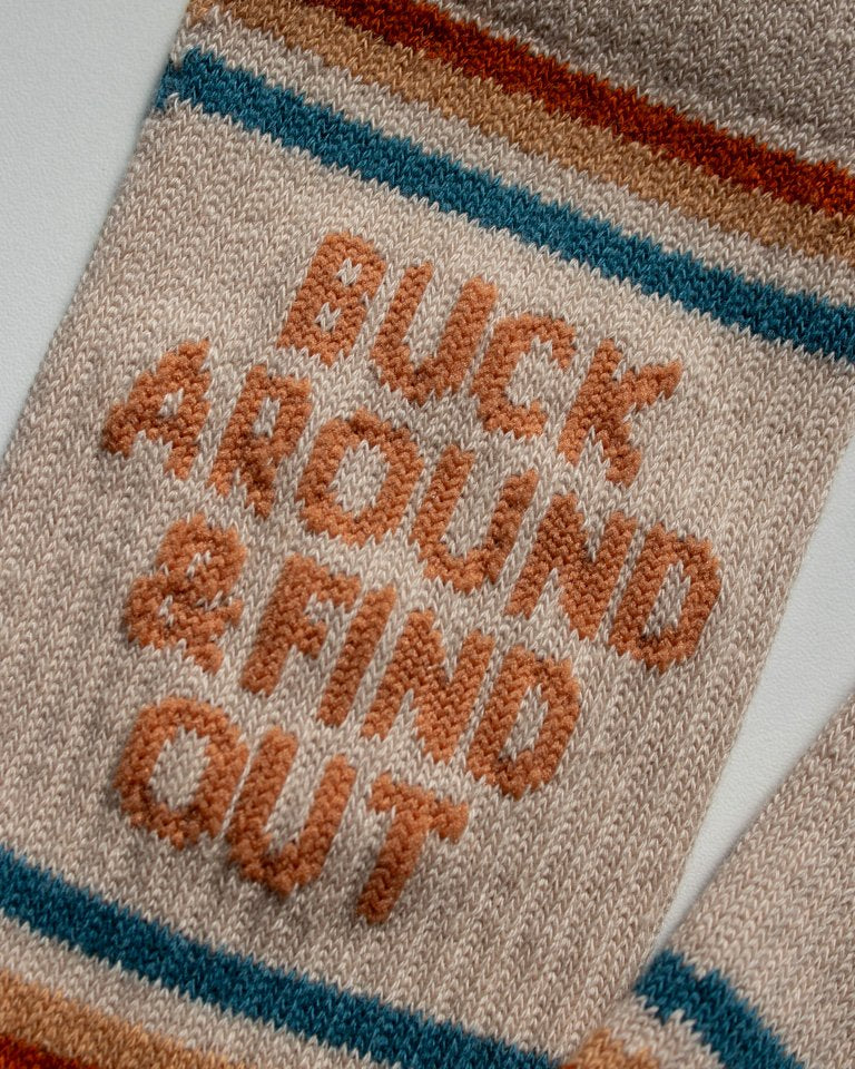 Buck Around & Find Out Western Socks