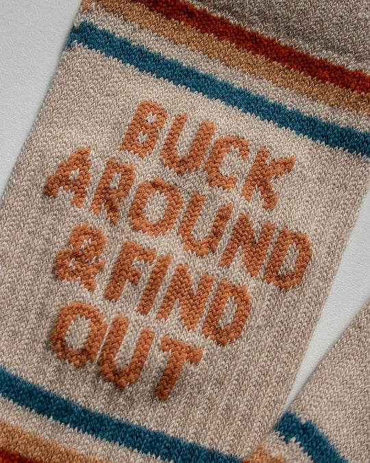 Buck Around & Find Out Western Socks