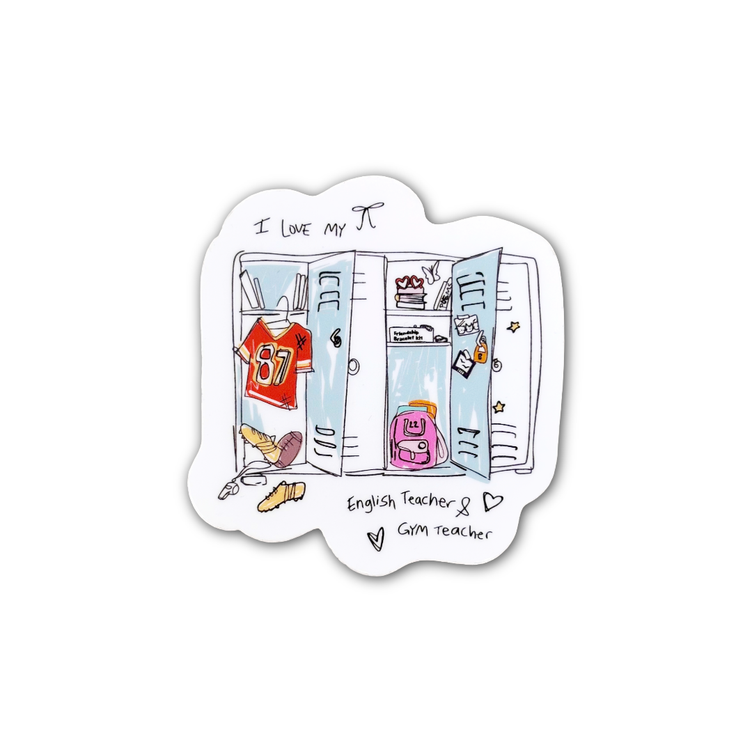 English Teacher + Gym Teacher Sticker