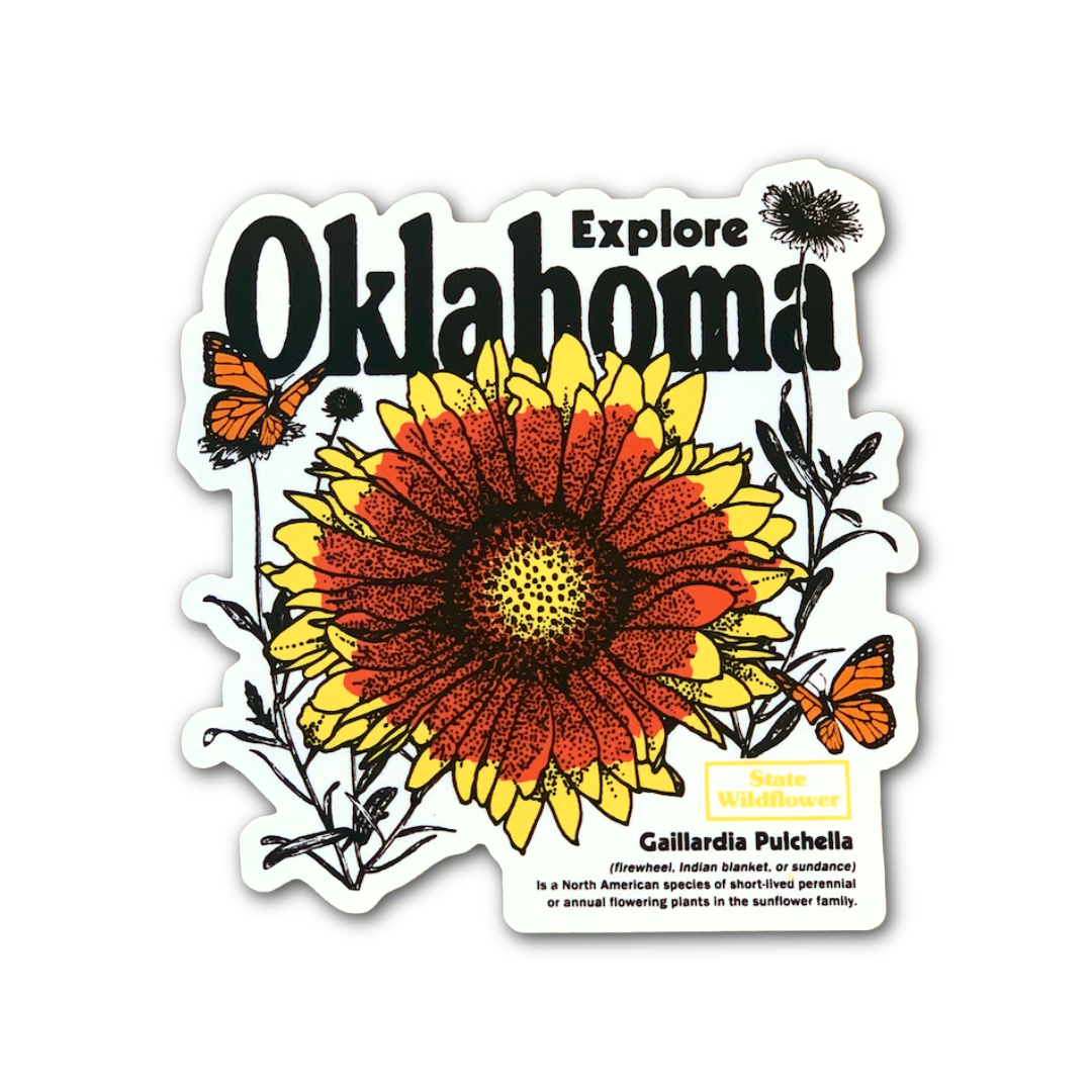Explore Oklahoma Wildflower Sticker
