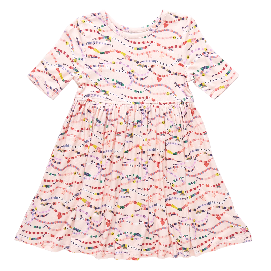 Pink Chicken - Friendship Bracelet Bamboo Steph Dress Friendship Bracelet Era / 2Y Pink Chicken - Friendship Bracelet Bamboo Steph Dress Friendship Bracelet Era / 2Y