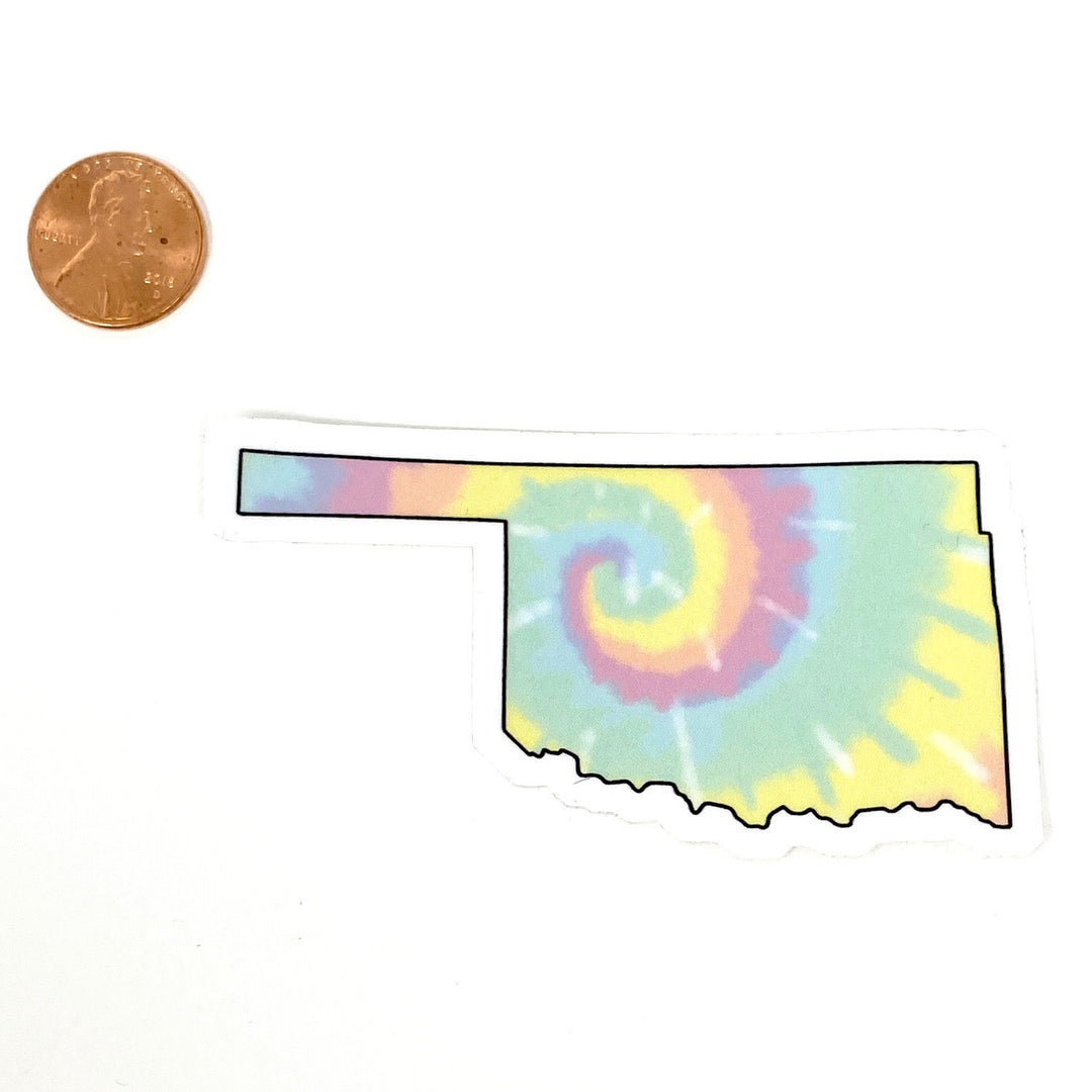 Oklahoma Tie Dye Sticker