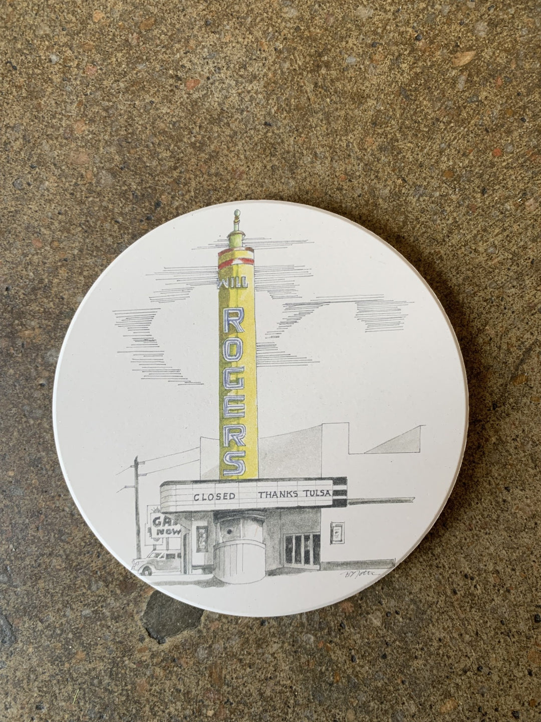 Will Rogers Coaster (yellow)
