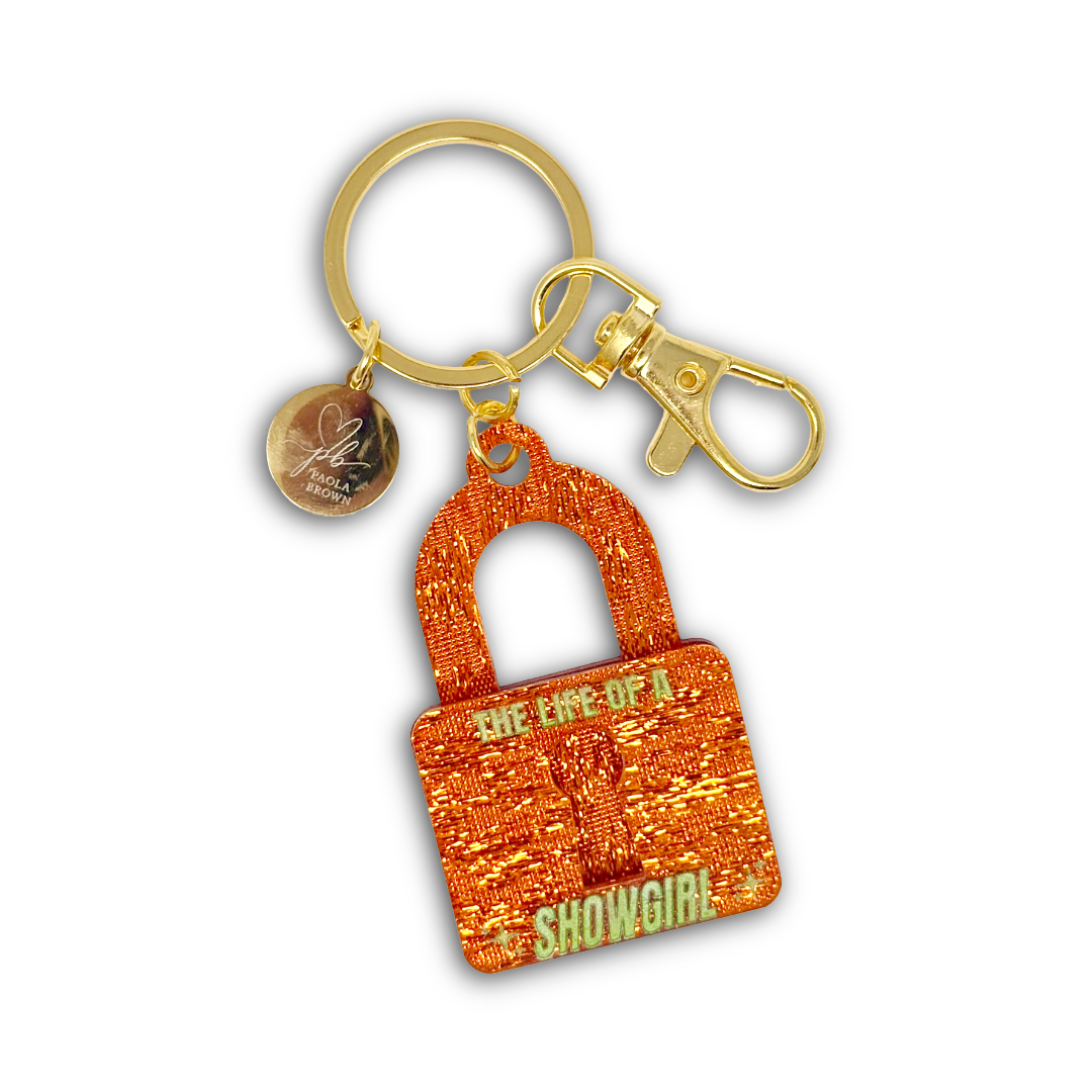 The Life of a Showgirl Lock Keychain
