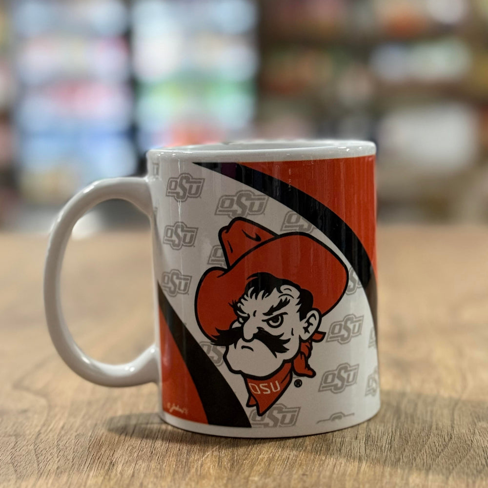 Stylish black and orange OSU mug – perfect gift for Oklahoma State fans