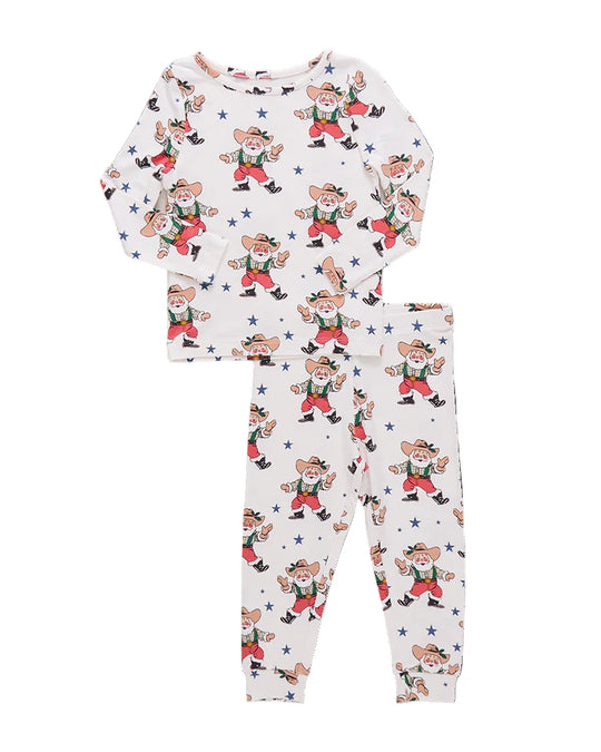 Pink Chicken - Western Santas Bamboo PJ Set