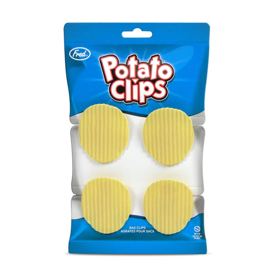 Set of four potato chip bag items shaped like real chips—fun novelty gift for snack lovers