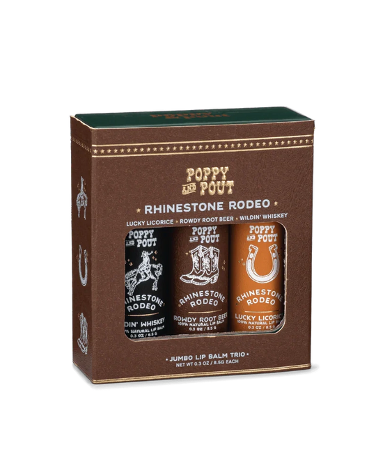 Rhinestone Rodeo Lip Balm Trio Gift Set