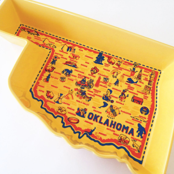 Oklahoma Stoneware Casserole Dish