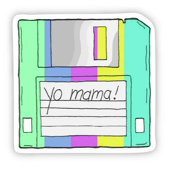 Yo Mama 90s Sticker