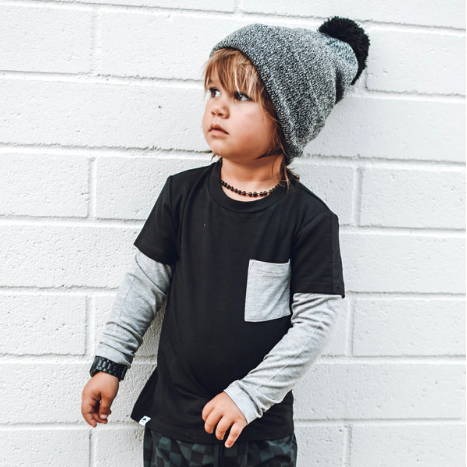 Black Bamboo Layered Tshirt