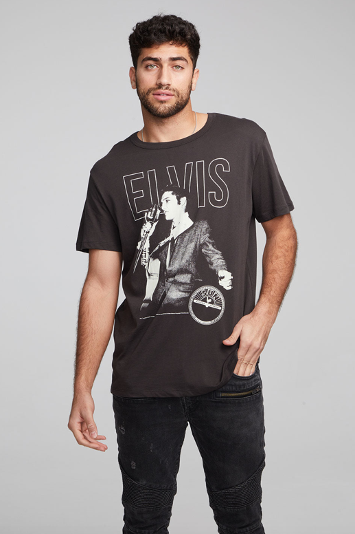 Men's Sun Records Elvis Crew Neck Tshirt