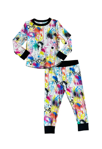Graffiti Long Sleeve Thermal Set