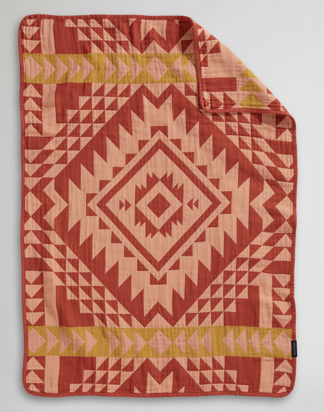 Organic Cotton Woven Baby Blanket Smith Rock Clay