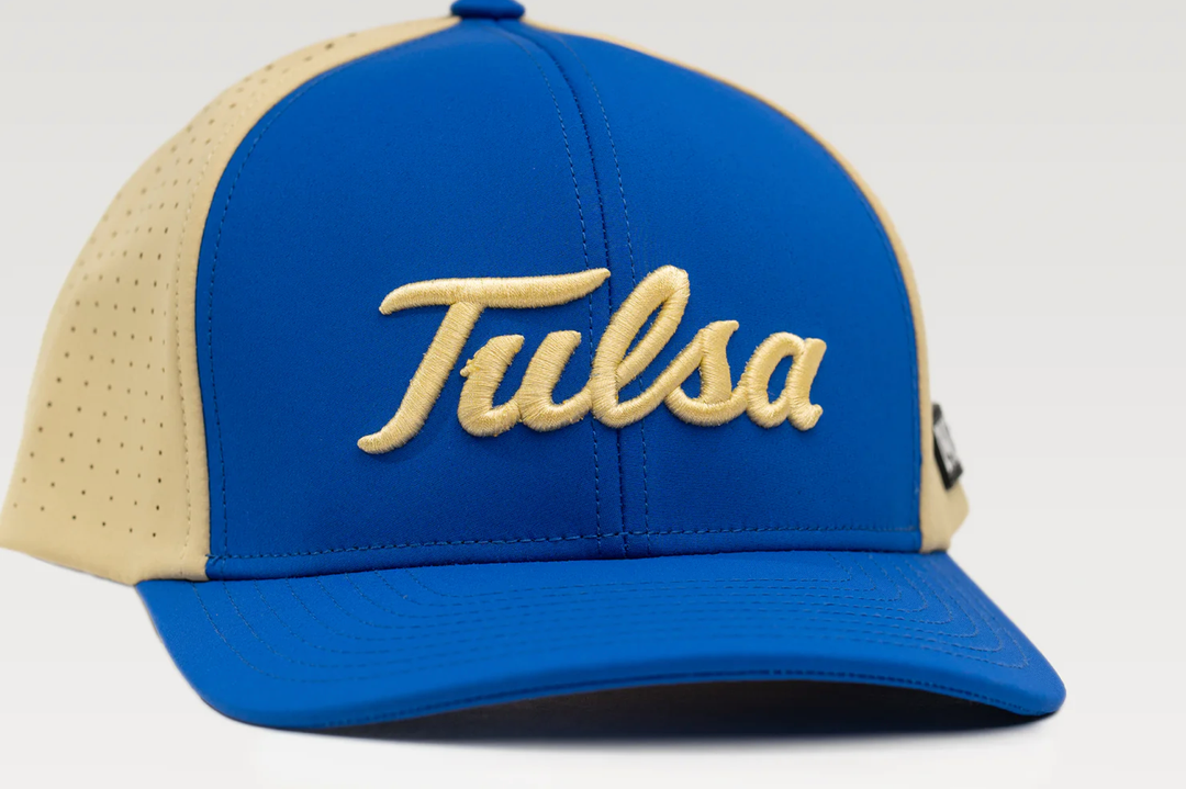 The Okie Brand Hat Tulsa Performance - Royal/Gold