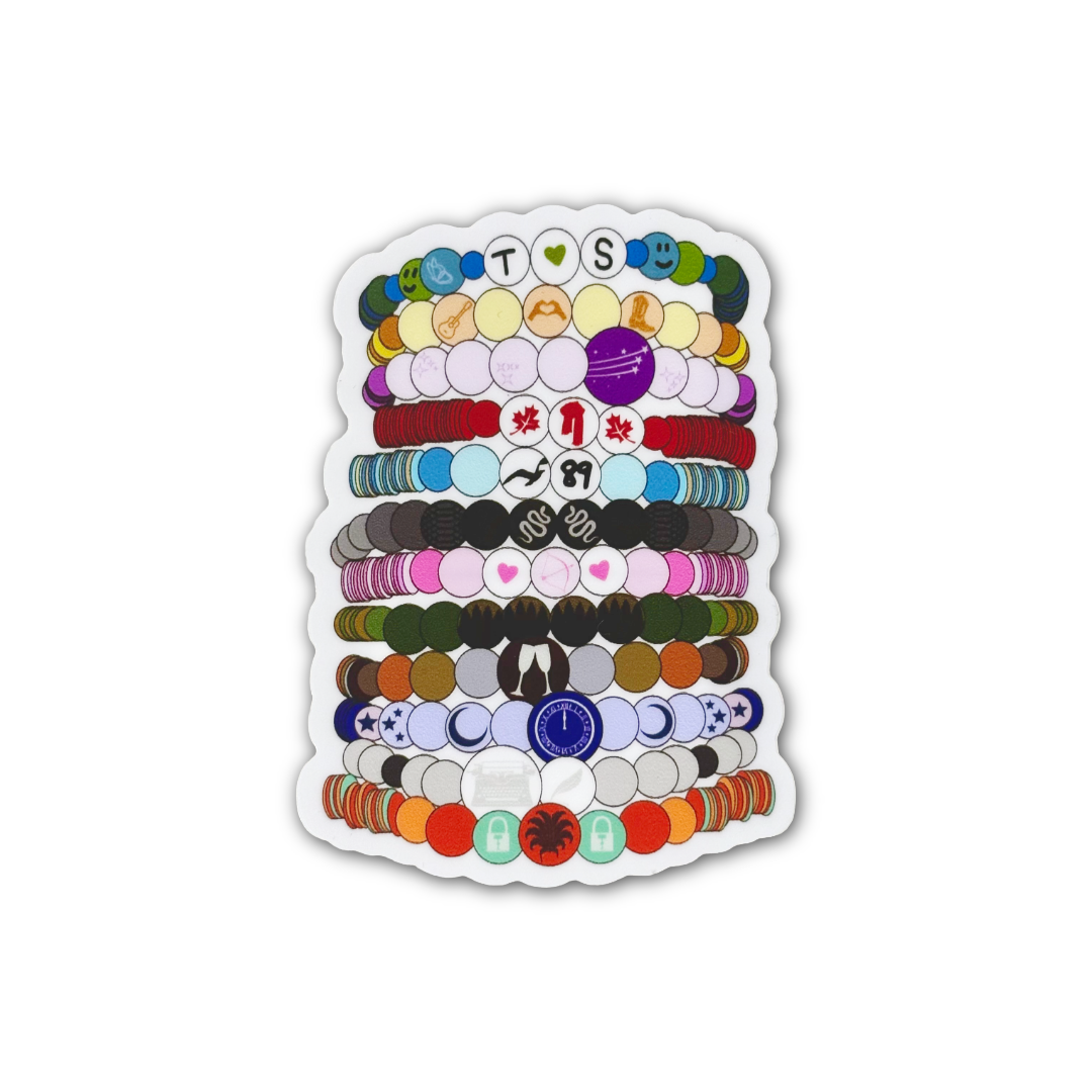 Taylor Albums Friendship Bracelets Sticker