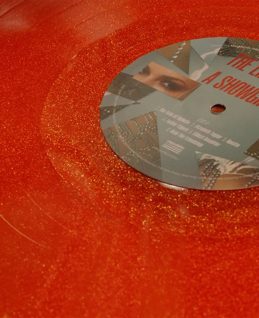 Life of a Showgirl Orange Glitter Vinyl