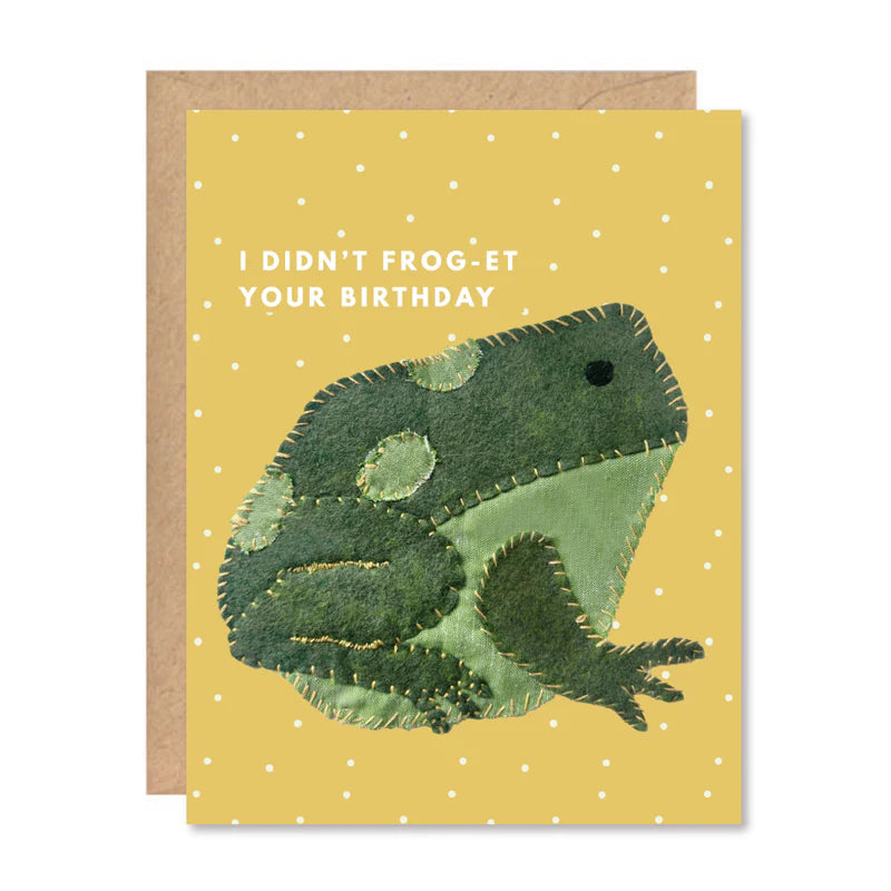 Birthday Frog Greeting Card