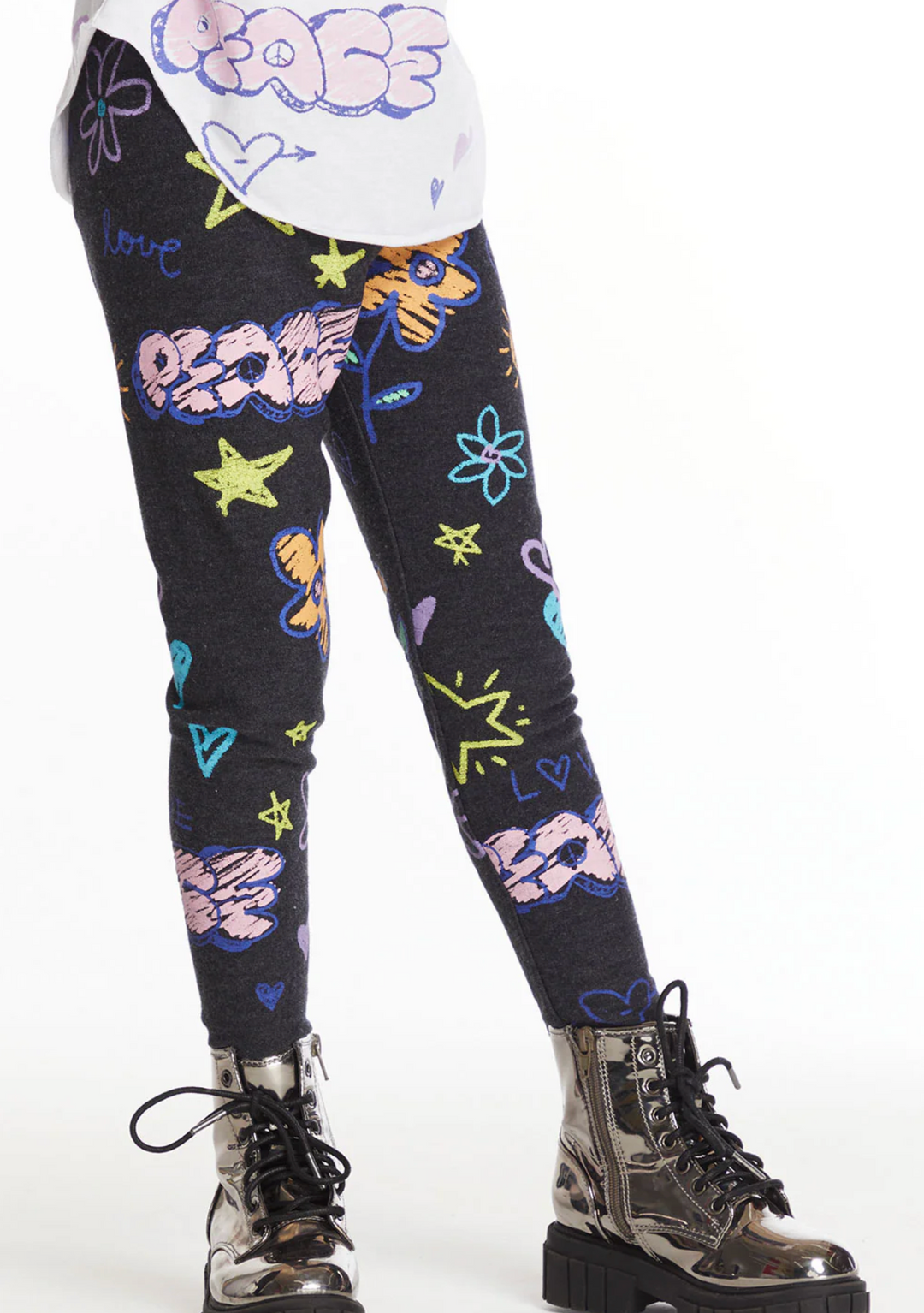 Cozy Knit Slim Leggings - Peace & Love