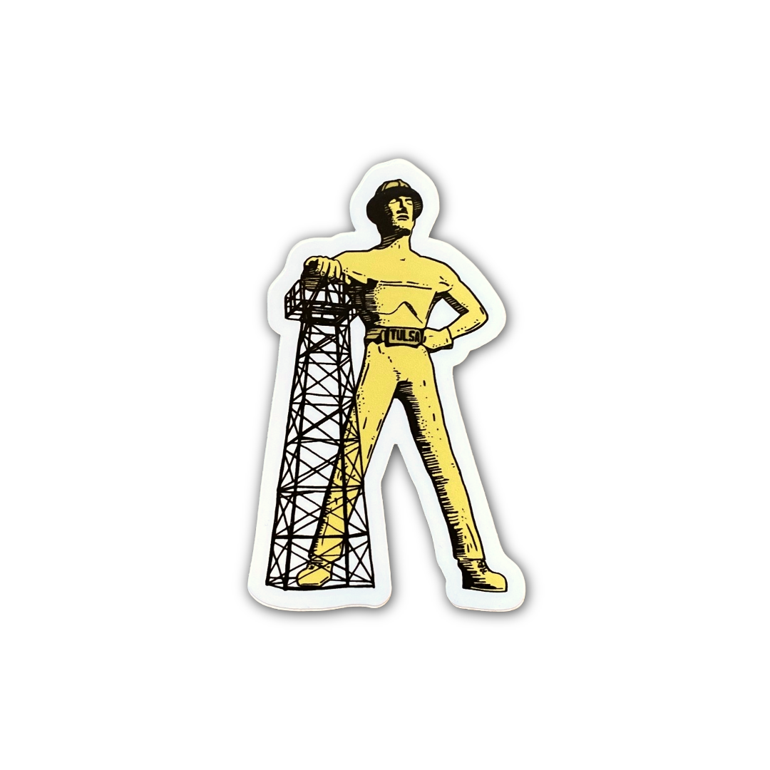 Tulsa Golden Driller Sticker