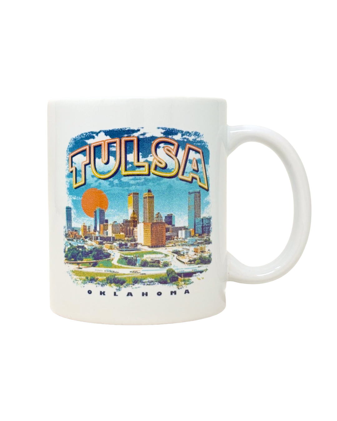 Tulsa Sunset Skyline Mug