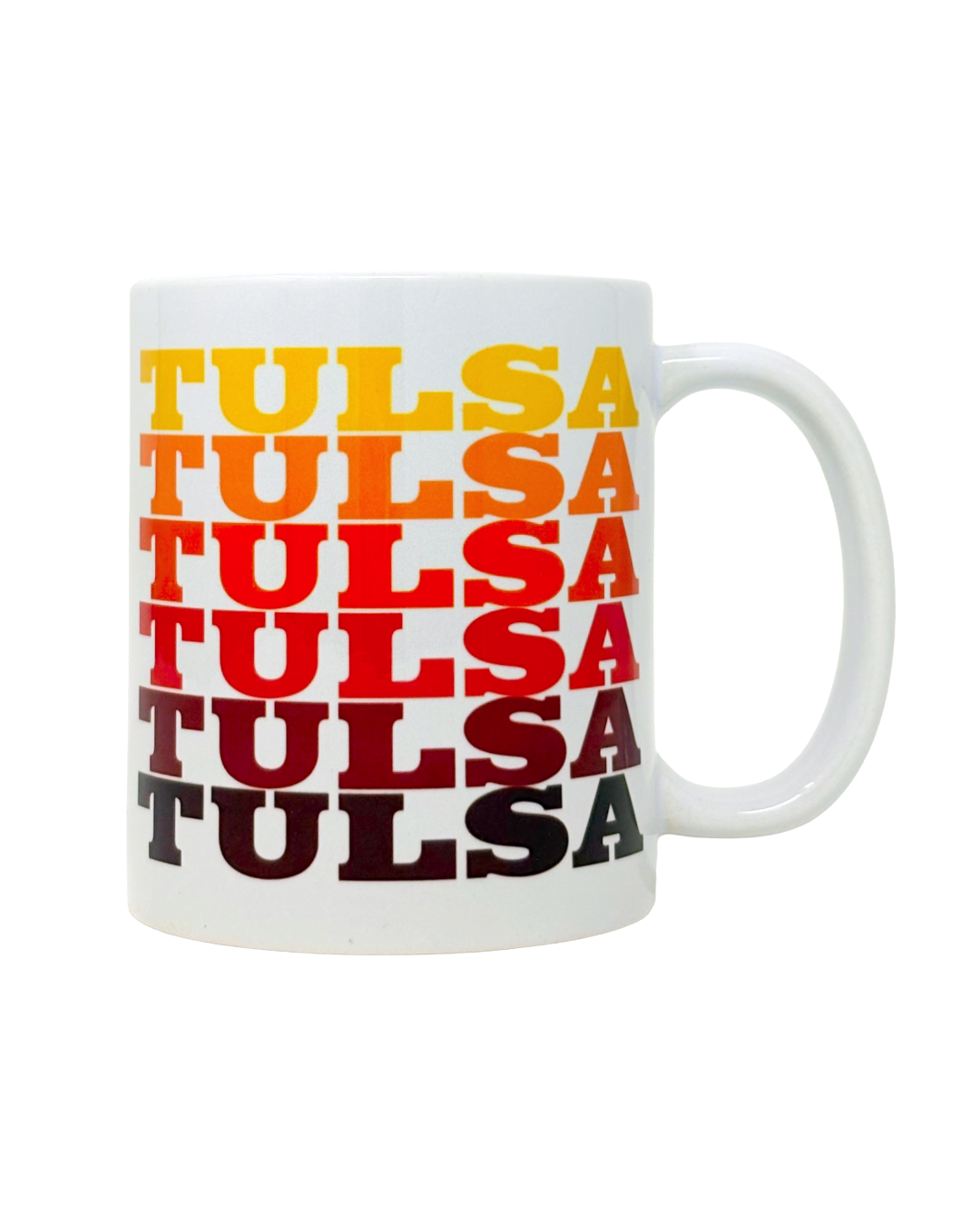 Tulsa Retro Text Mug