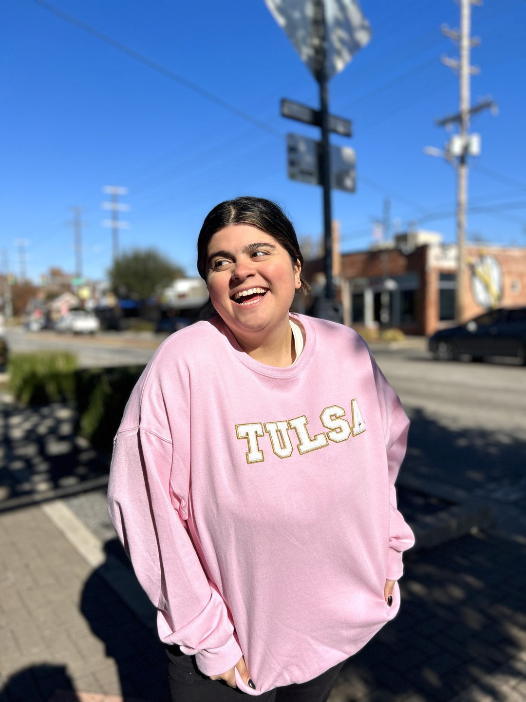 Tulsa Chenille Patch Sweatshirt