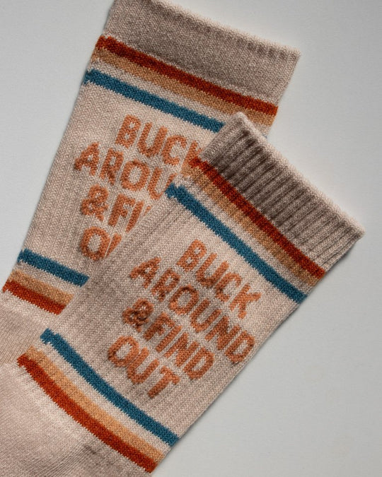 Buck Around & Find Out Western Socks